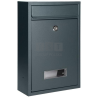 Skrzynka na listy BALI z wizytownikiem, antracyt MB-3/A