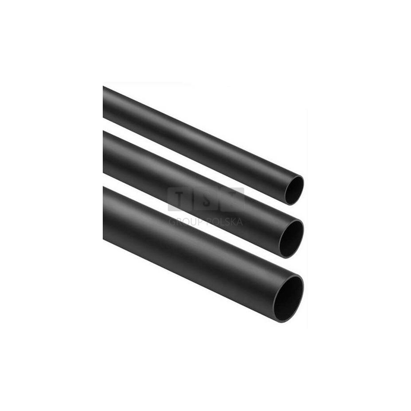 Rura elektroinstalacyjna sztywna, gładka CZARNY CRL-20 2m (PACZKA 25szt.)