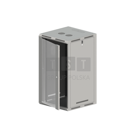SW-21U-600-500-N-DSJ-OP-RP-B-S Szafa wisząco/stojąca 19" 21U 600x500
