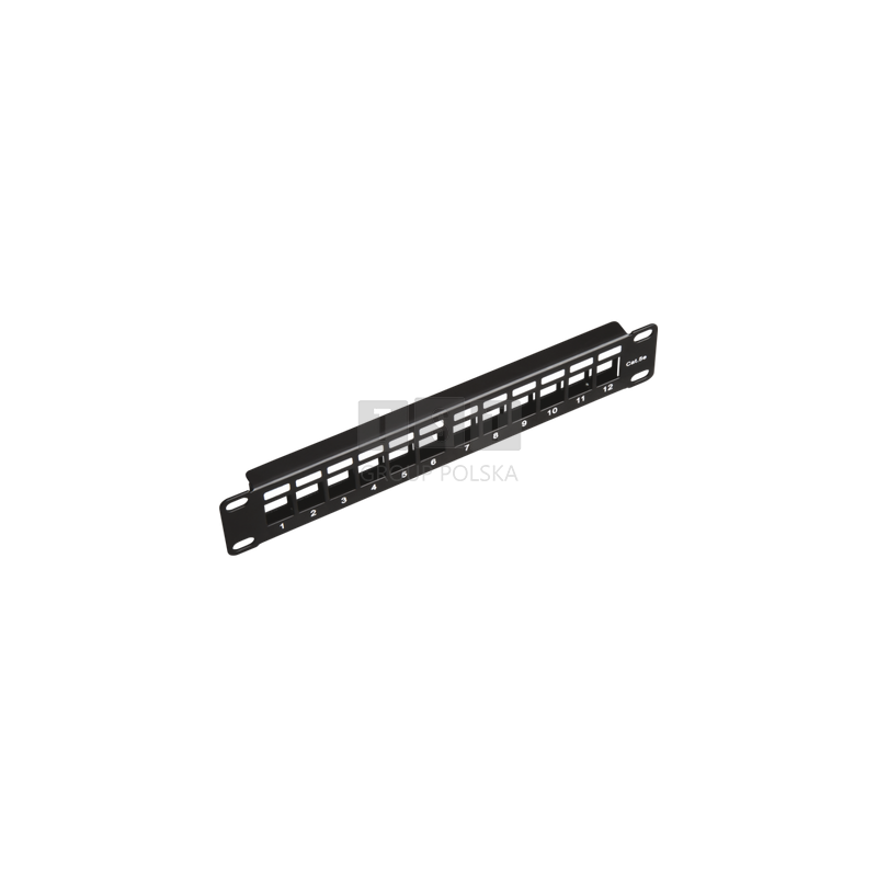 PK038 Patch panel 10" modularny, 12 porty 1U
