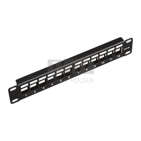 PK038 Patch panel 10" modularny, 12 porty 1U