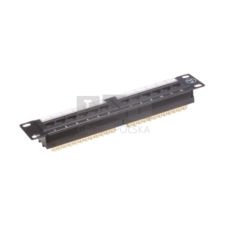 PK014 Patch panel 10'' UTP kat.5e 12 portwów