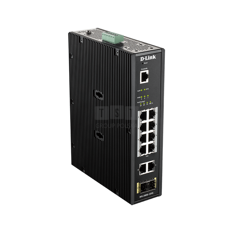 DIS-200G-12PS Switch przemysłowy D-Link 8xPoE
