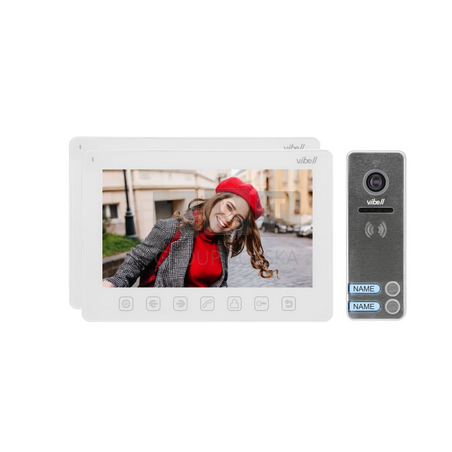 ZESTAW WIDEODOMOFONOWY DWURODZINNY ORNO NOVEO MULTI2 OR-VID-EX-1063/W Zestaw dwurodzinny Orno Noveo Multi2