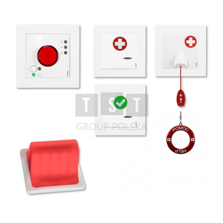 TdN-02/12 System przyzywowy - zestaw do toalet, 12V DC