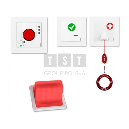 TdN-03/12 System przyzywowy - zestaw do toalet, 12V DC